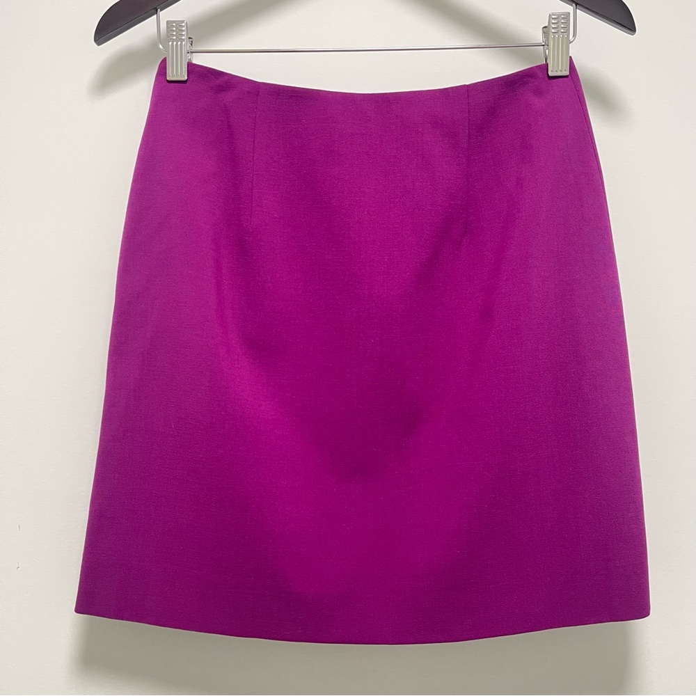 Moschino Cheap & Chic Wool Blend Purple Mini Skirt Size 8 - Picture 8 of 13